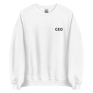 CEO Embroidered Crewneck